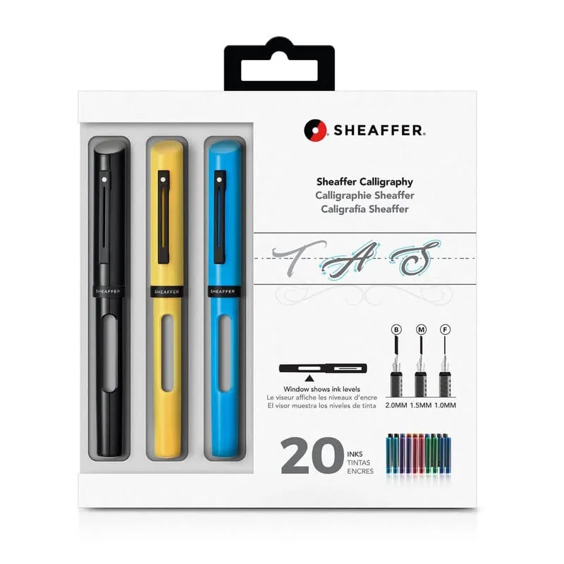Sheaffer 93400 Calligraphy Fountain Pen – Black, Yellow