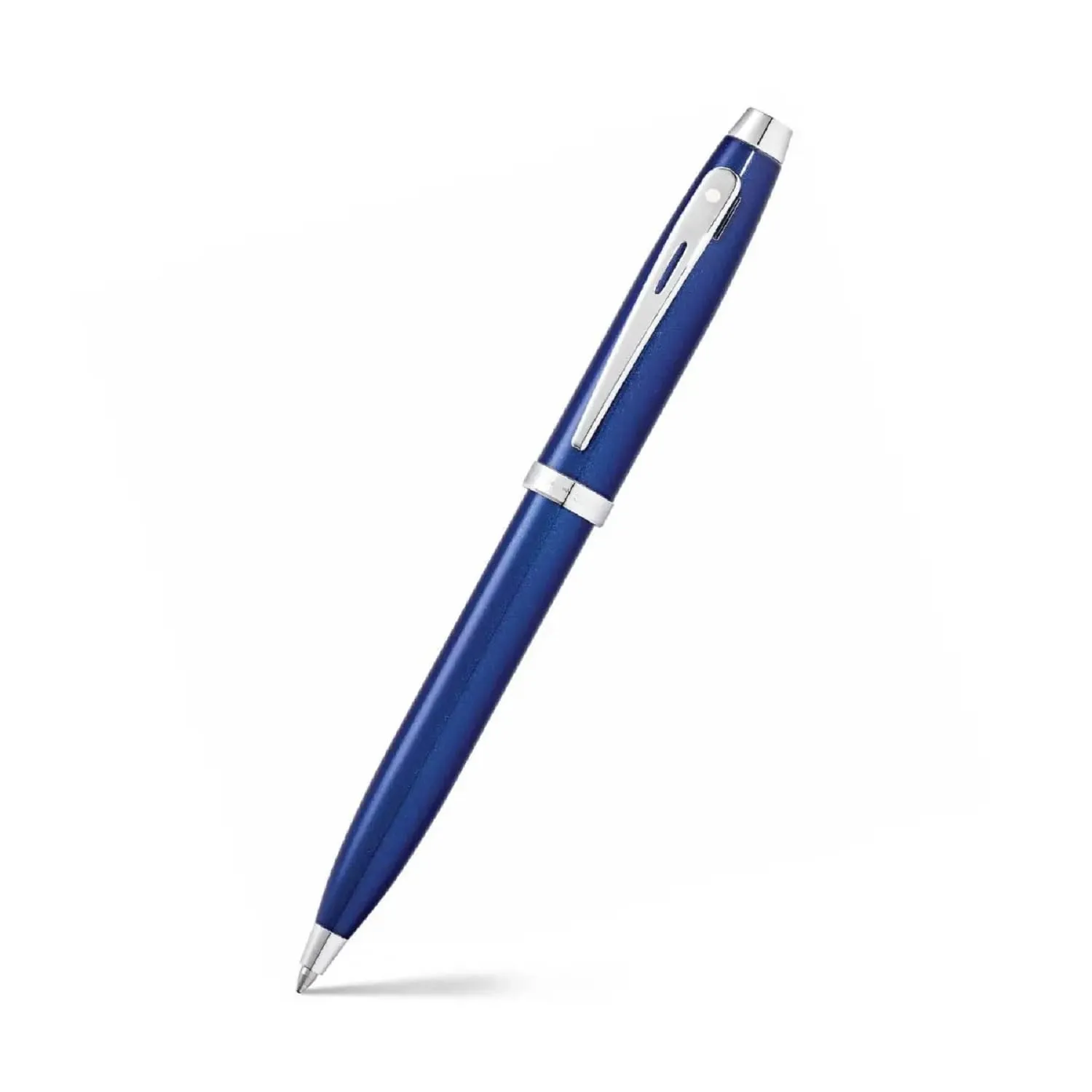 Sheaffer Gift Pack | Set of Ballpoint Pen   Rollerball Pen | 100 E9339 Glossy Blue Lacquer with Chrome Trim