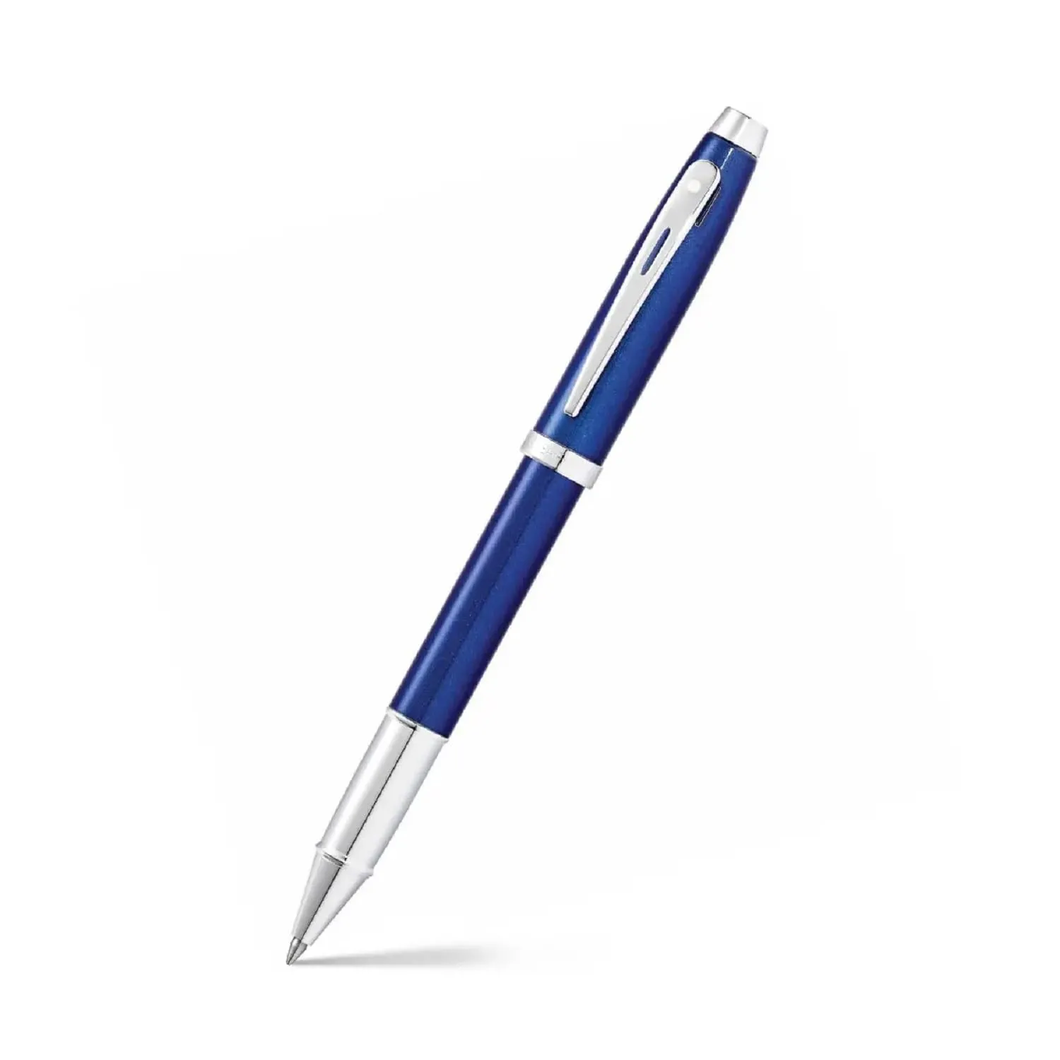 Sheaffer Gift Pack | Set of Ballpoint Pen   Rollerball Pen | 100 E9339 Glossy Blue Lacquer with Chrome Trim