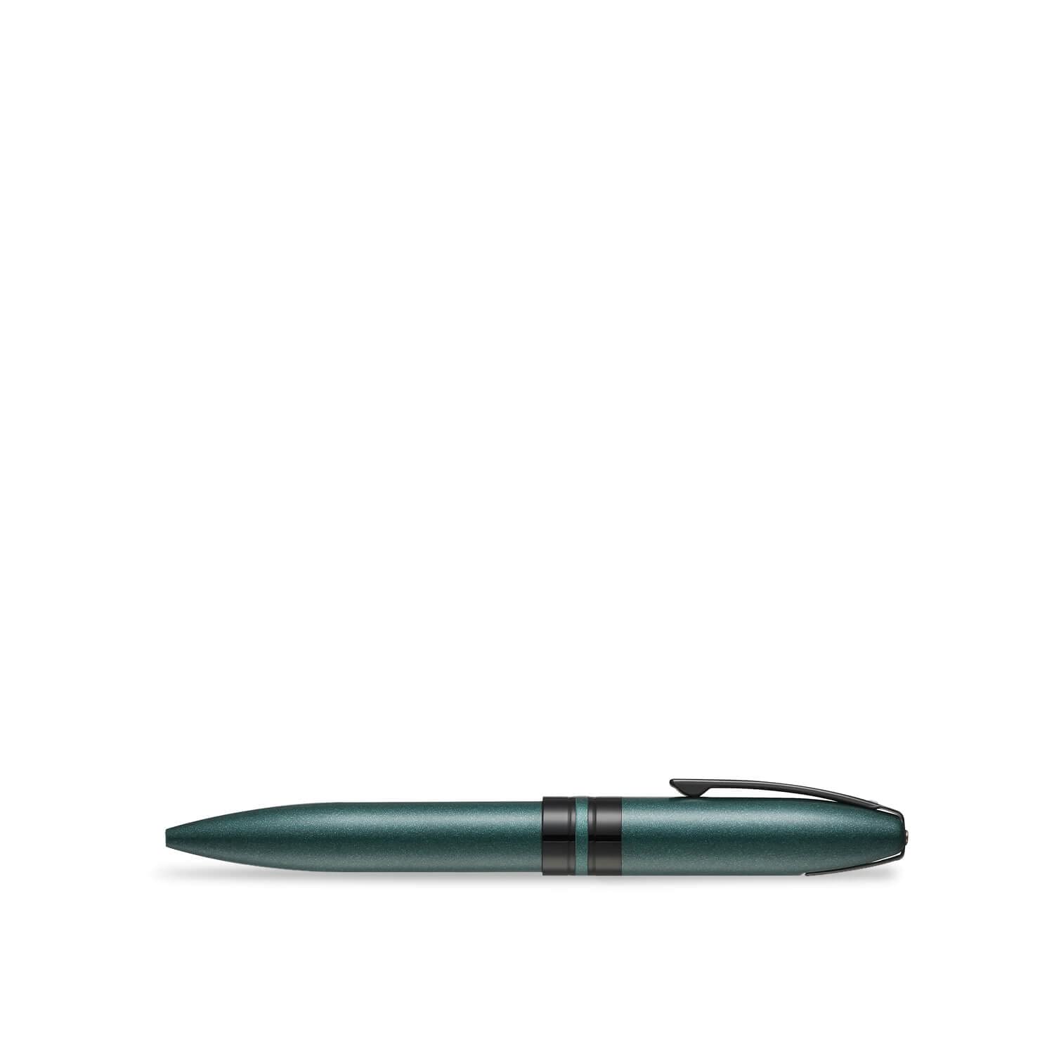 Sheaffer 9109 Icon Ballpoint Pen - Metallic Green with Glossy Black PVD Trim