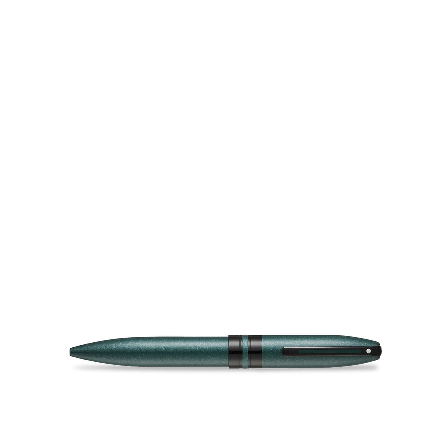 Sheaffer 9109 Icon Ballpoint Pen - Metallic Green with Glossy Black PVD Trim