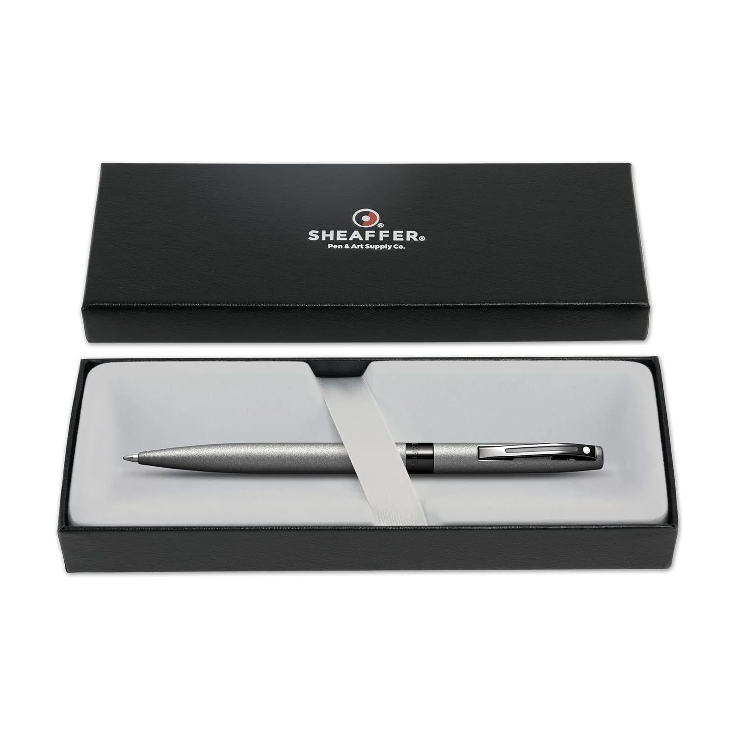 Sheaffer Cross Cross 9109 Reminder Lacquer Ballpoint Pen Matte Grey With Polished Black Pvd Trim