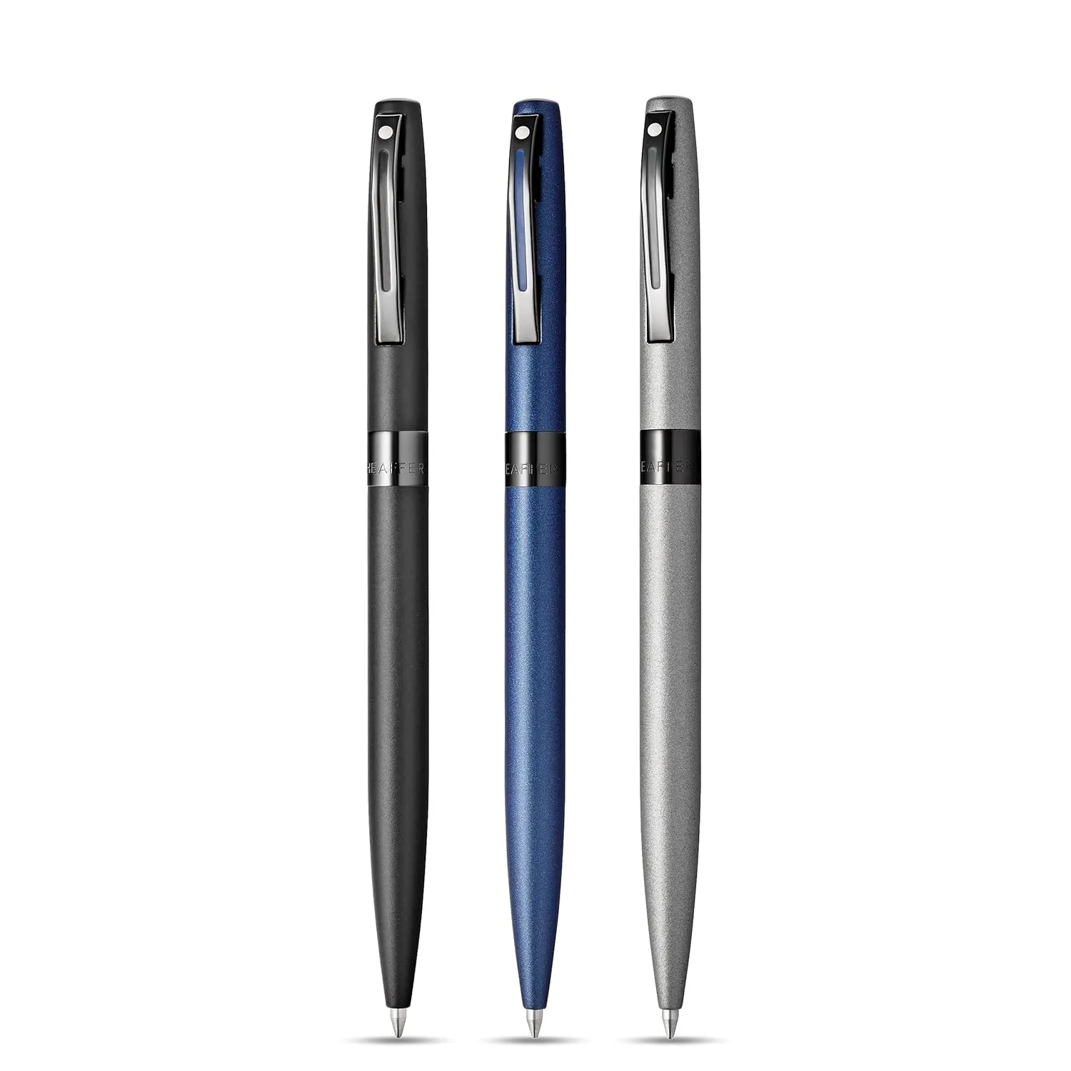 Sheaffer Cross Cross 9109 Reminder Lacquer Ballpoint Pen Matte Grey With Polished Black Pvd Trim