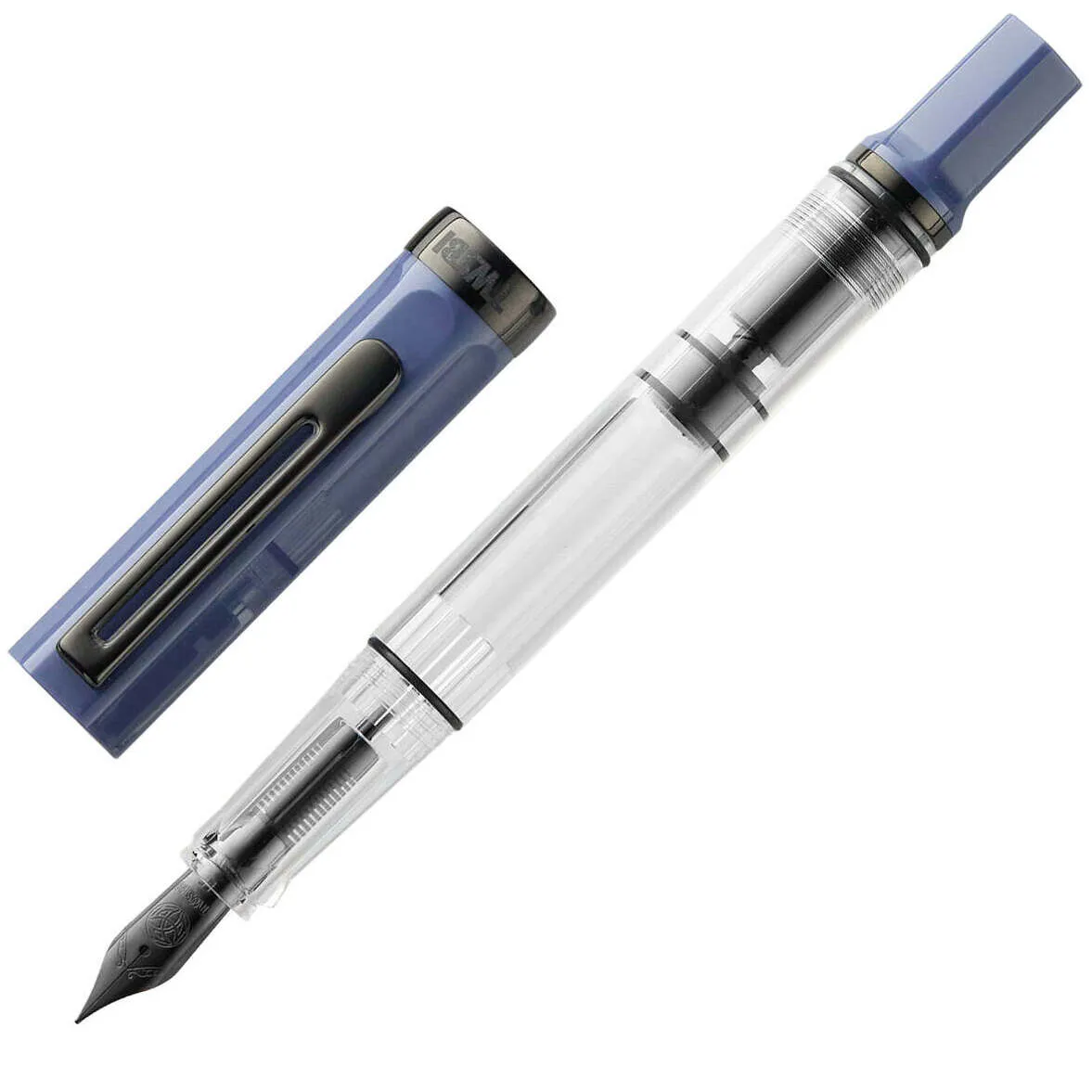 TWSBI Eco Fountain Pen in Slate Blue with Onyx Trim Broad