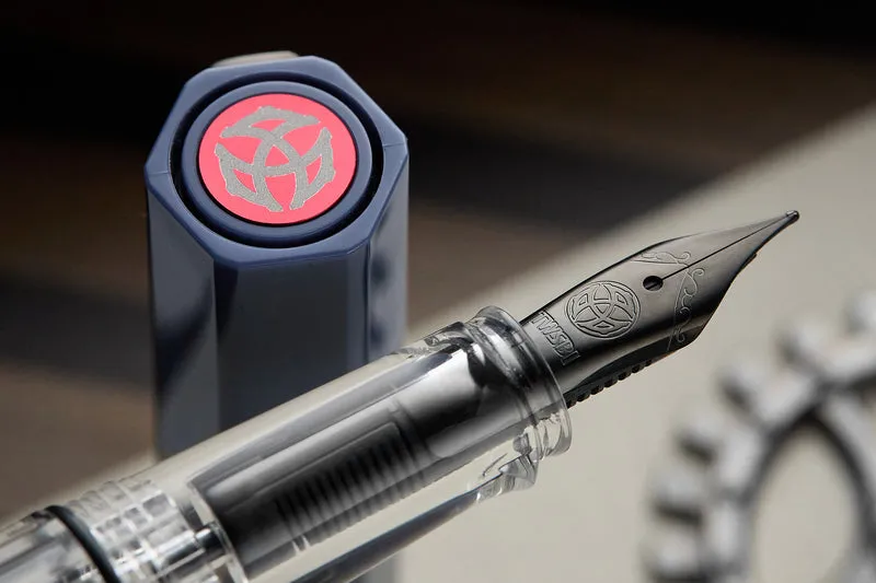 TWSBI Eco Fountain Pen in Slate Blue with Onyx Trim Broad