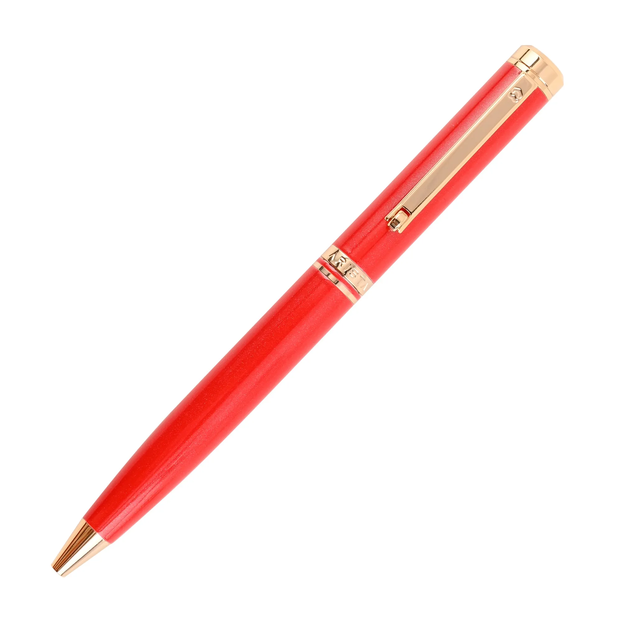 Arista Dual-Function| Pearl Red | 24 CT Gold Plated Trim | With 0.7 MM Mechanical Pencil