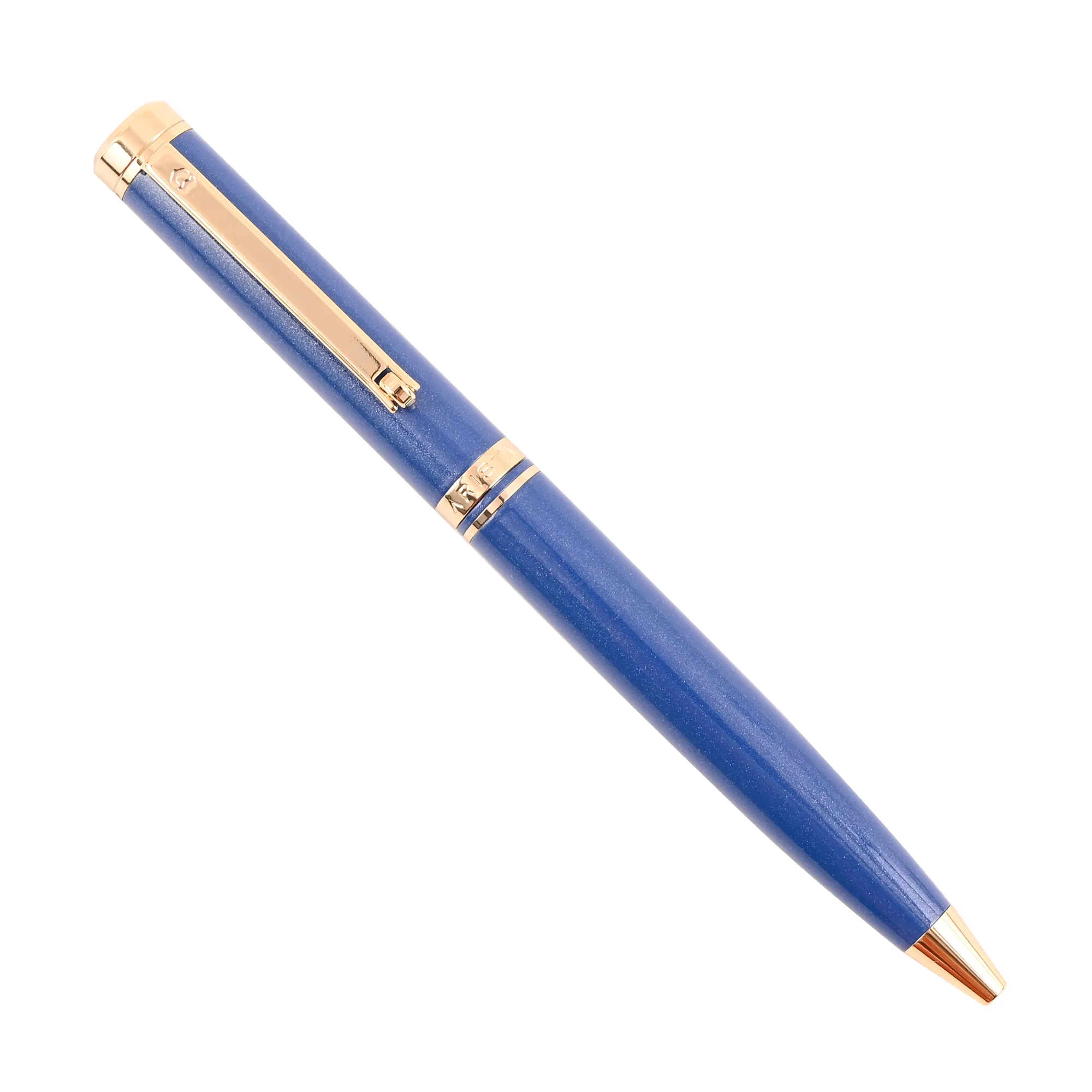 ARISTA Switch Ballpoint Pen |Sapphire Blue | 24 CT Gold Plated Trim | With A5 Ruled Note Book 192 Pages