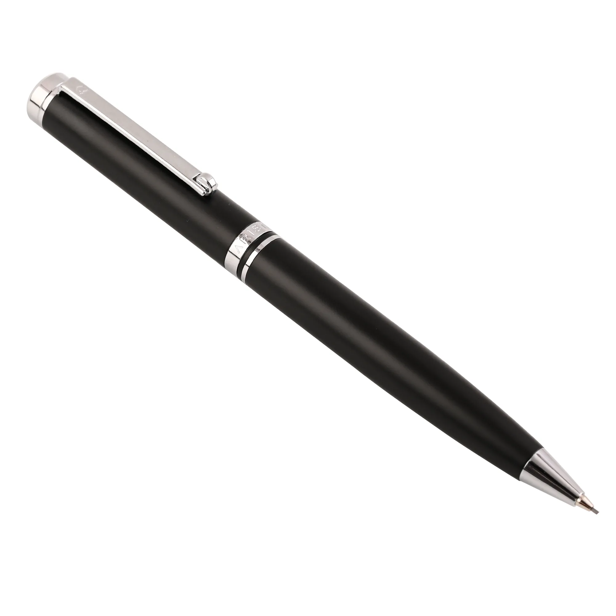 ARISTA  0.7 MM Mechanical Pencil | Black Barrel | Chrome Trim With Premium Box