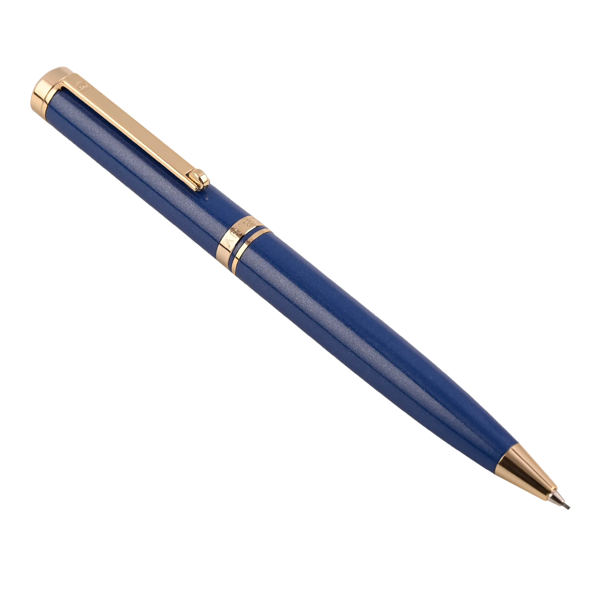 ARISTA  0.7 MM Mechanical Pencil | Sapphire Blue | 24 CT Gold Plated Trim | With Premium Box