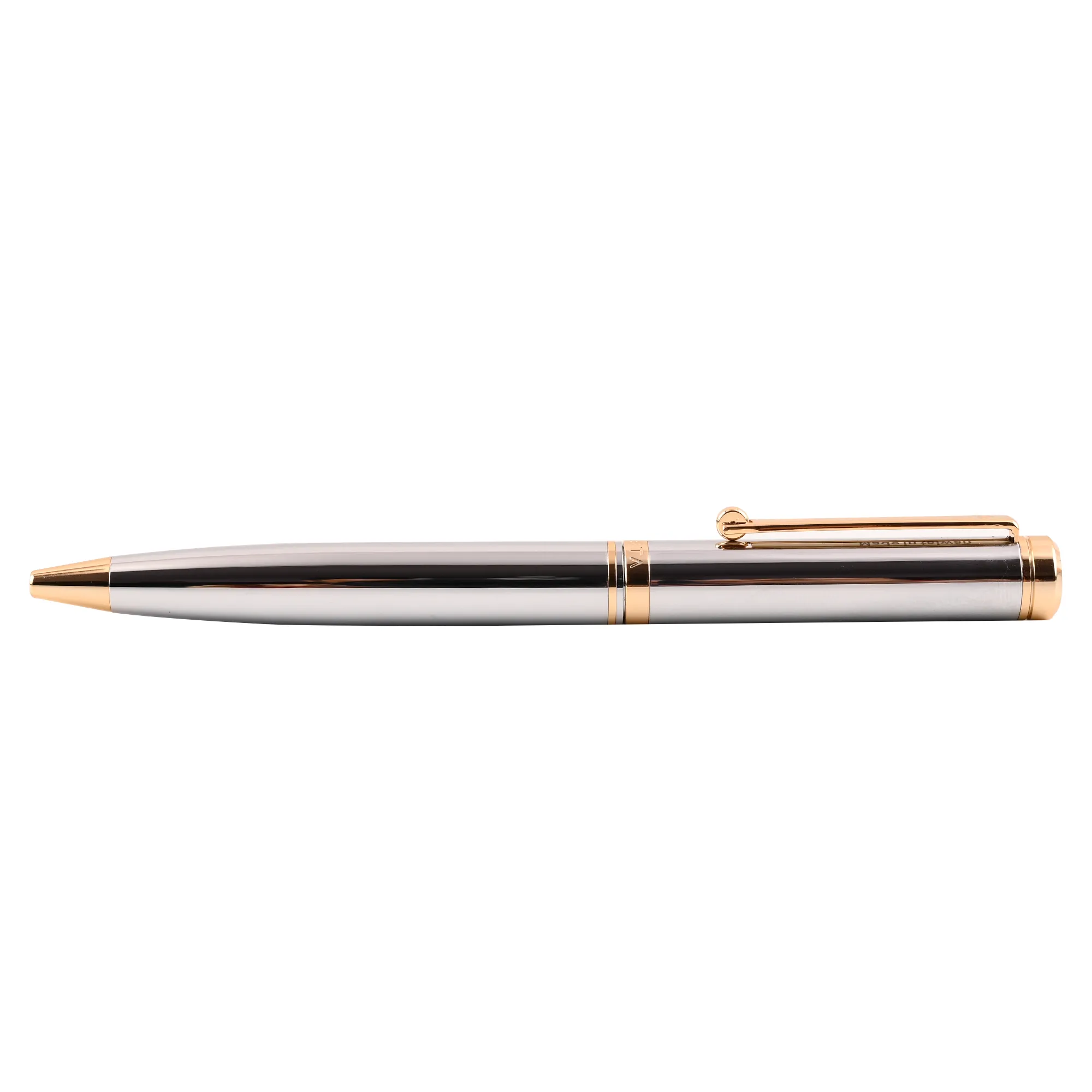 Arista 0.7 MM Mechanical Pencil | Chrome | 24 CT Gold Plated Trim| With Premium Box