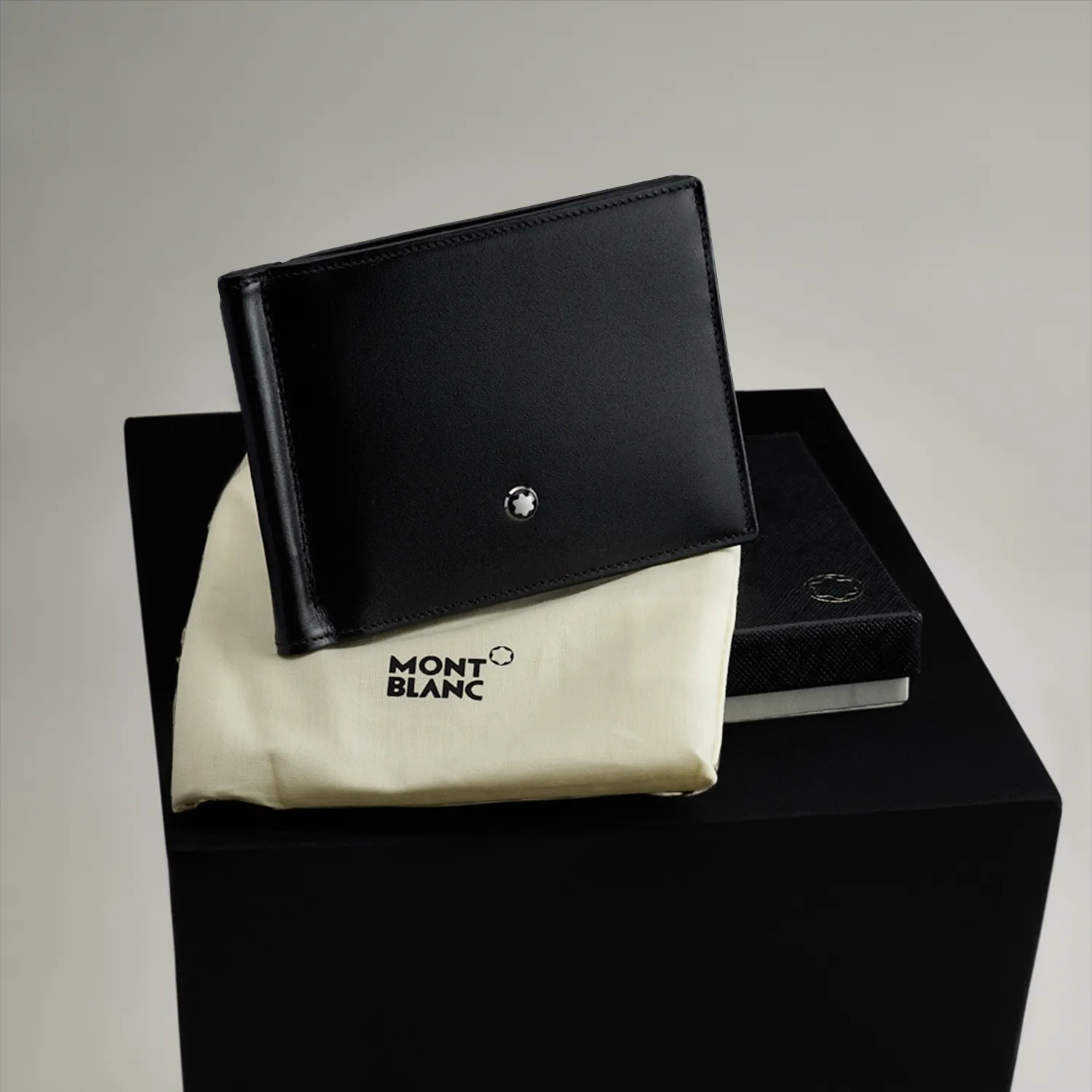 Montblanc MST Wallet 6cc Money Clip Black