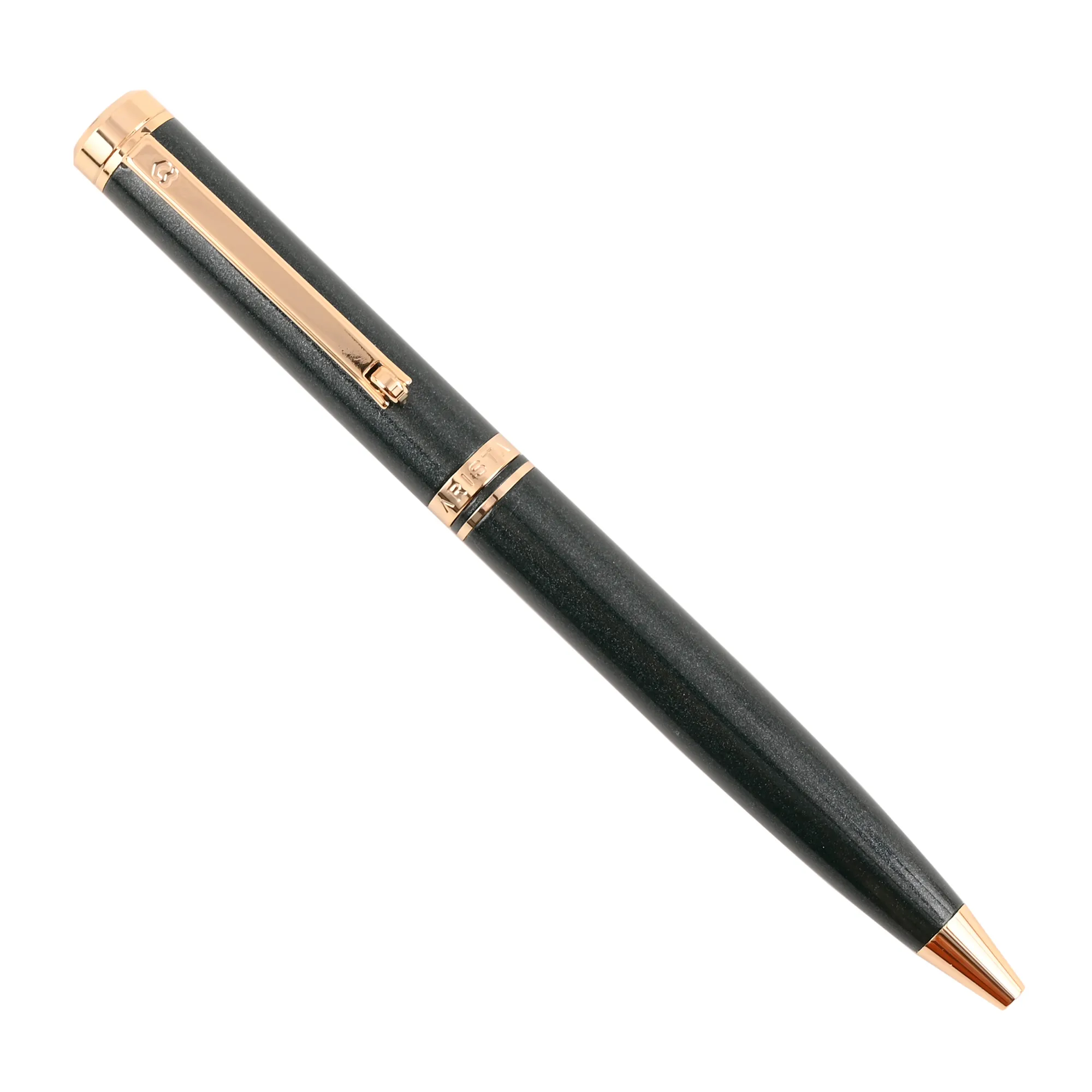 ARISTA Ballpoint Pen | Pearl Green Barrel | 24 CT Gold Plated Trim | With Premium Box