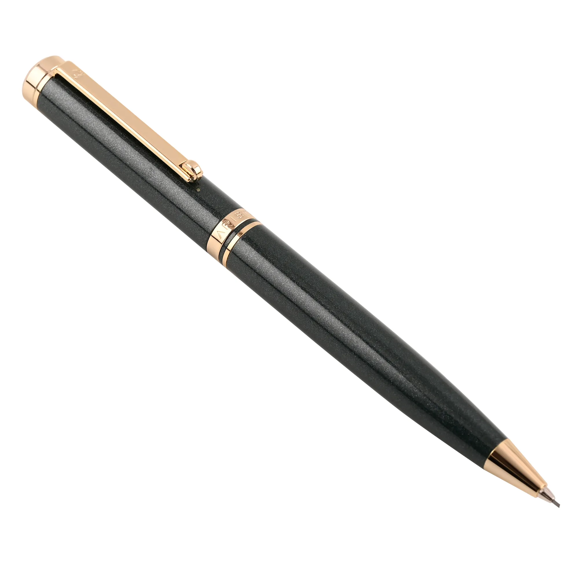 Arista Dual-Function Ballpoint Pen | Pearl Green Barrel | 24 CT Gold Plated Trim | With 0.7 MM Mechanical Pencil