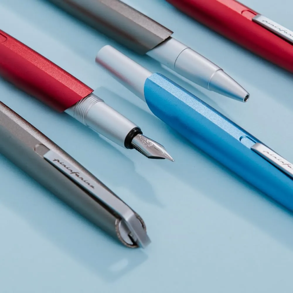 pininfarina PF GO FOUNTAIN BLUE Luxury Pen Fine Nib Writing Utensil