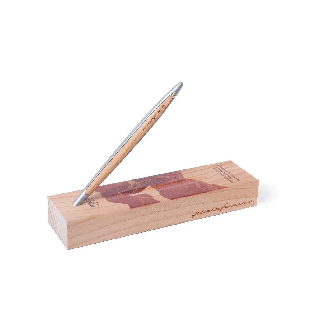 pininfarina CAMBIANO Dante 700TH - Tales from Paradiso. Stylus Pen with Ethergraf® Metal Alloy Tip, Body in Aluminum with Solid Cedar Wood Inserts and Desk Stand. Inkless Writing Utensil