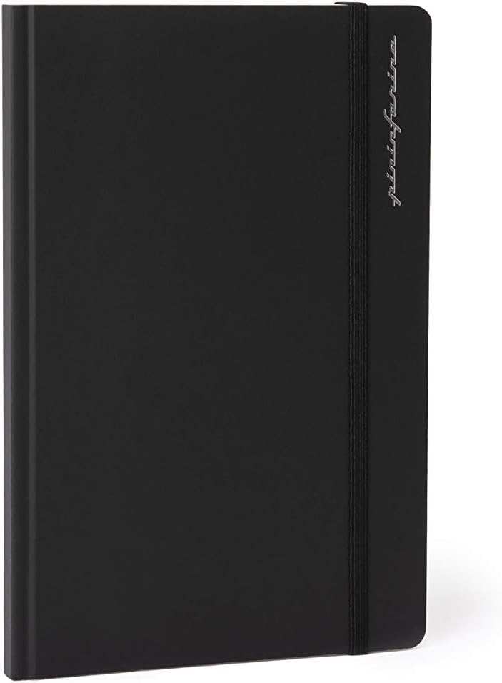 PININFARINA NOTES 14X21 PLAIN BLACK - 128PAGES