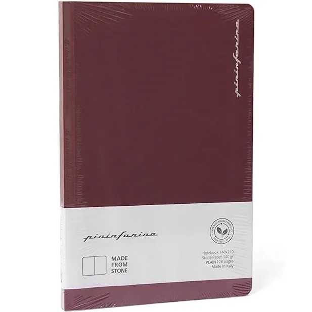 PININFARINA NOTES 14X21 PLAIN RED - 128PAGES
