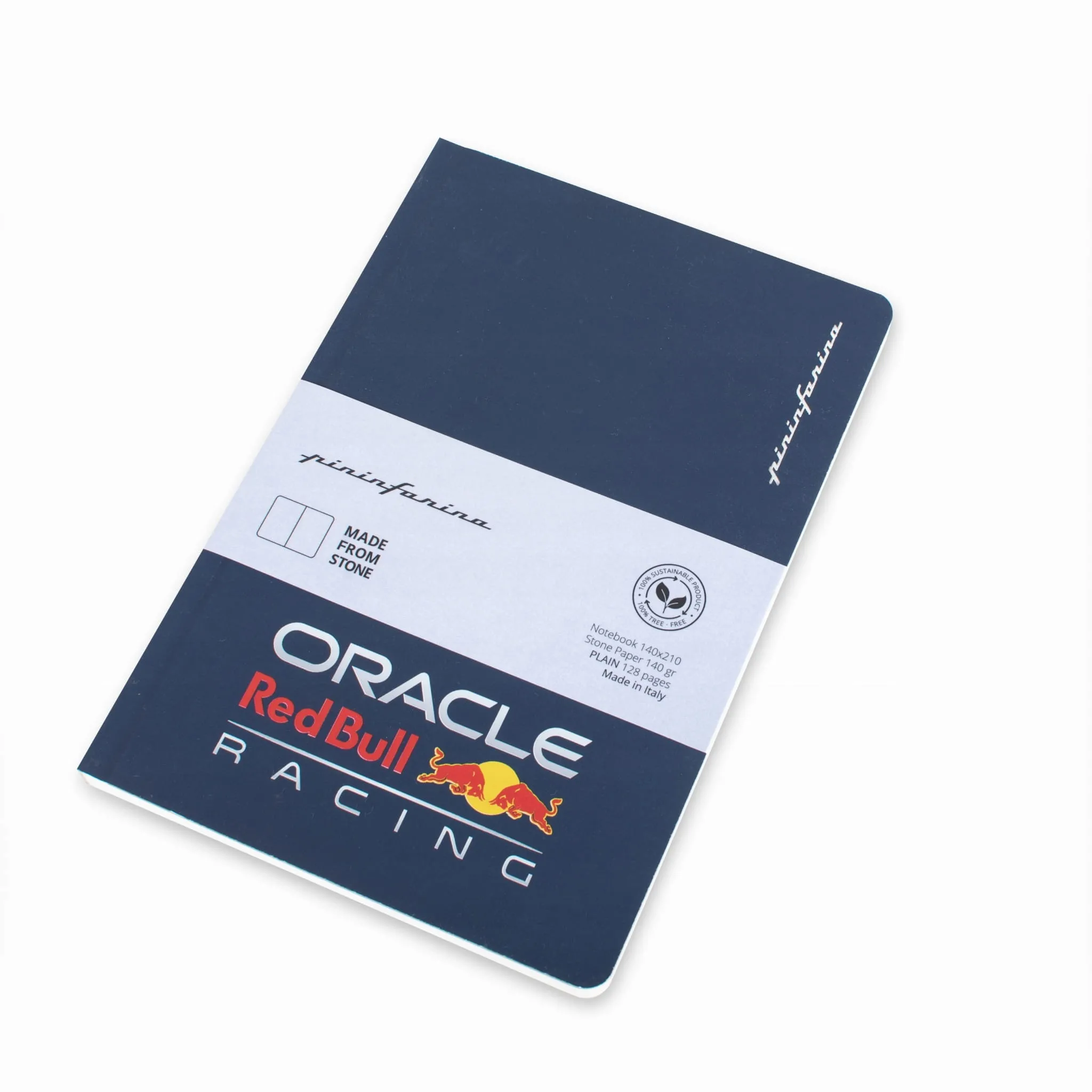 PININFARINA NOTES STONE PAPER REDBULL BLUE - FULL COLOR LOGO - new