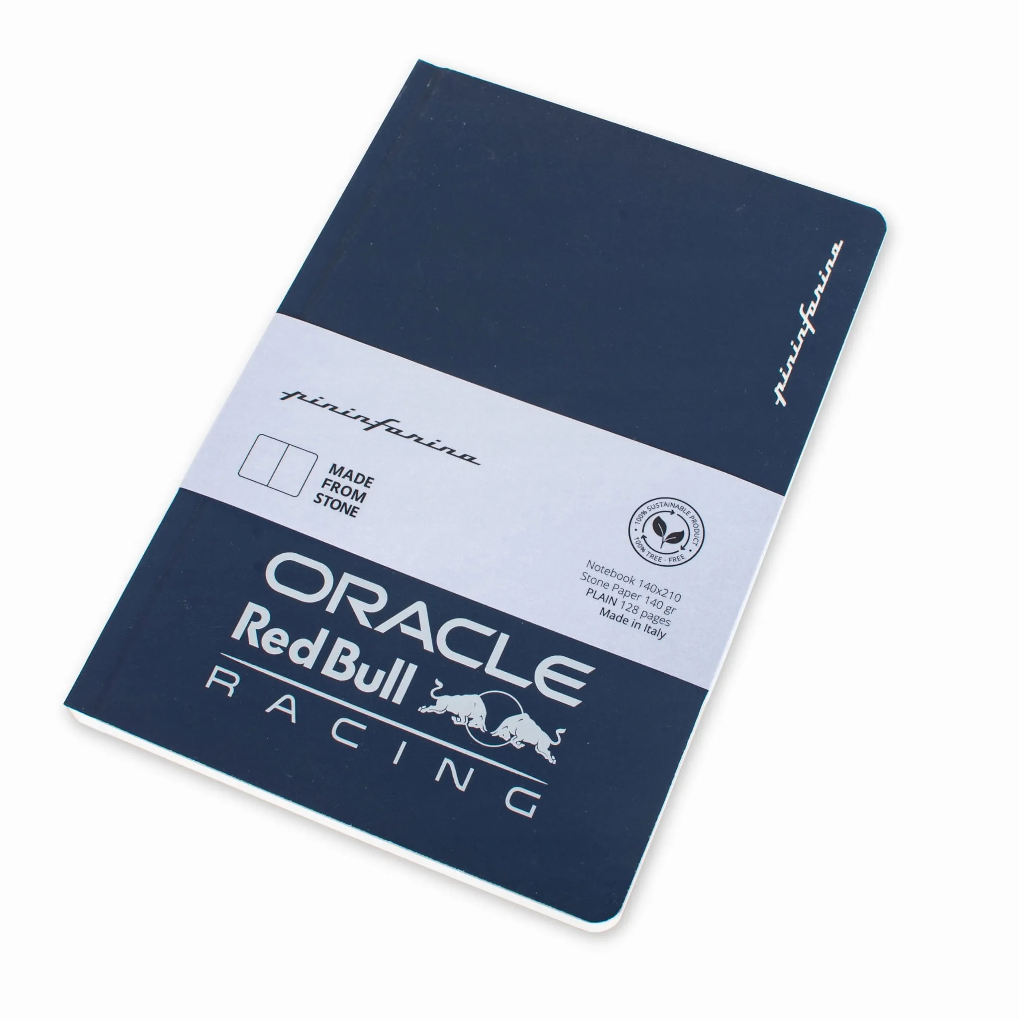 PININFARINA NOTES STONE PAPER REDBULL BLUE - COOL GREY LOGO - new