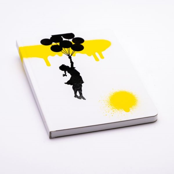 NOTES 14X21 RULED BANKSY - 128 PAGES - BALOON