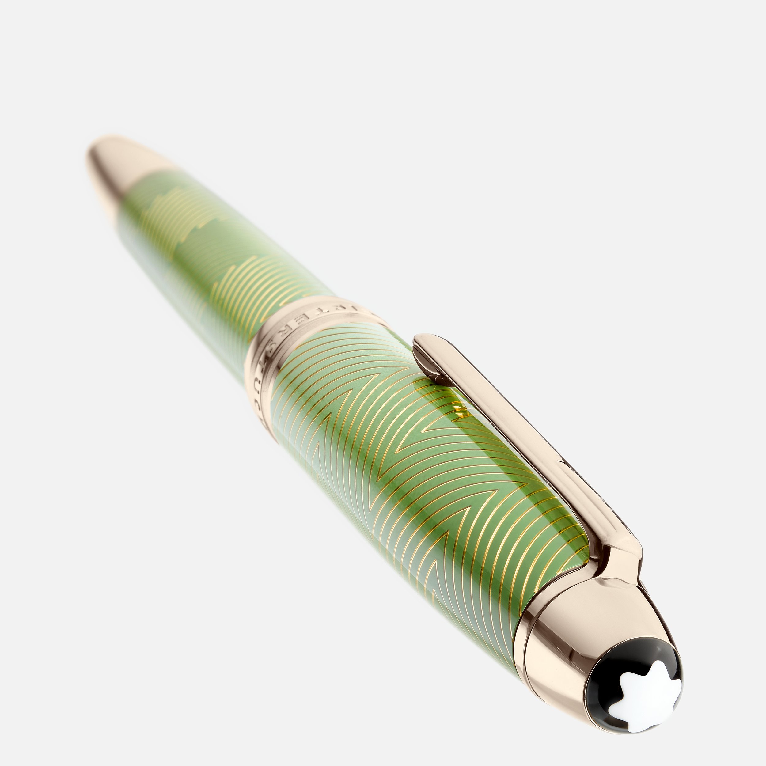 MONTBLANC  MEISTERSTÜCK CALLIGRAPHY SOLITAIRE CELADON DÉGRADÉ FOUNTAIN PEN