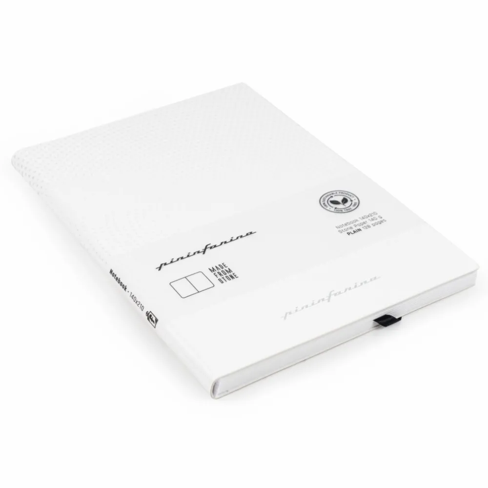 PININFARINA NOTES STONE PAPER FLEXI WHITE - RULED - new