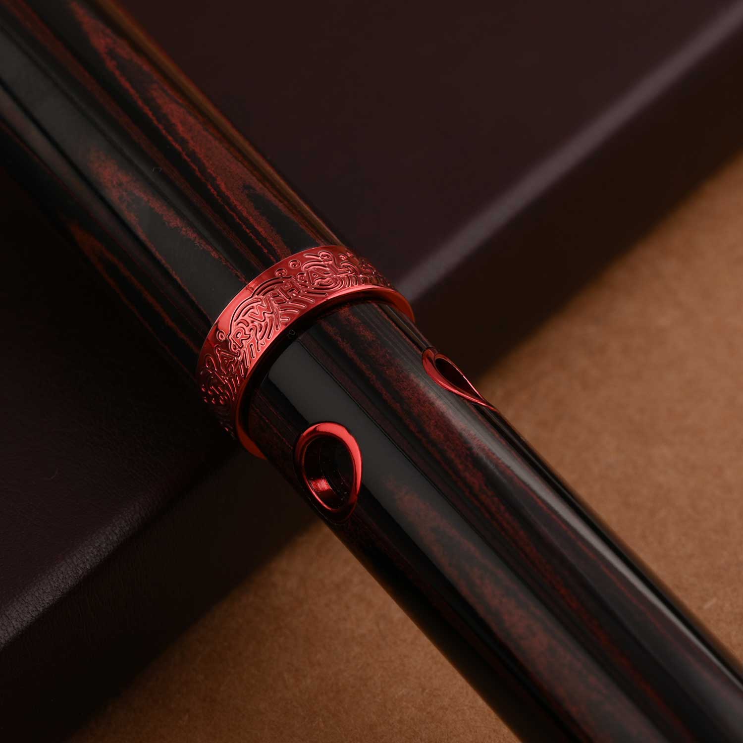 Nahvalur Nautilus Fountain Pen Ruby Koi Broad Nib
