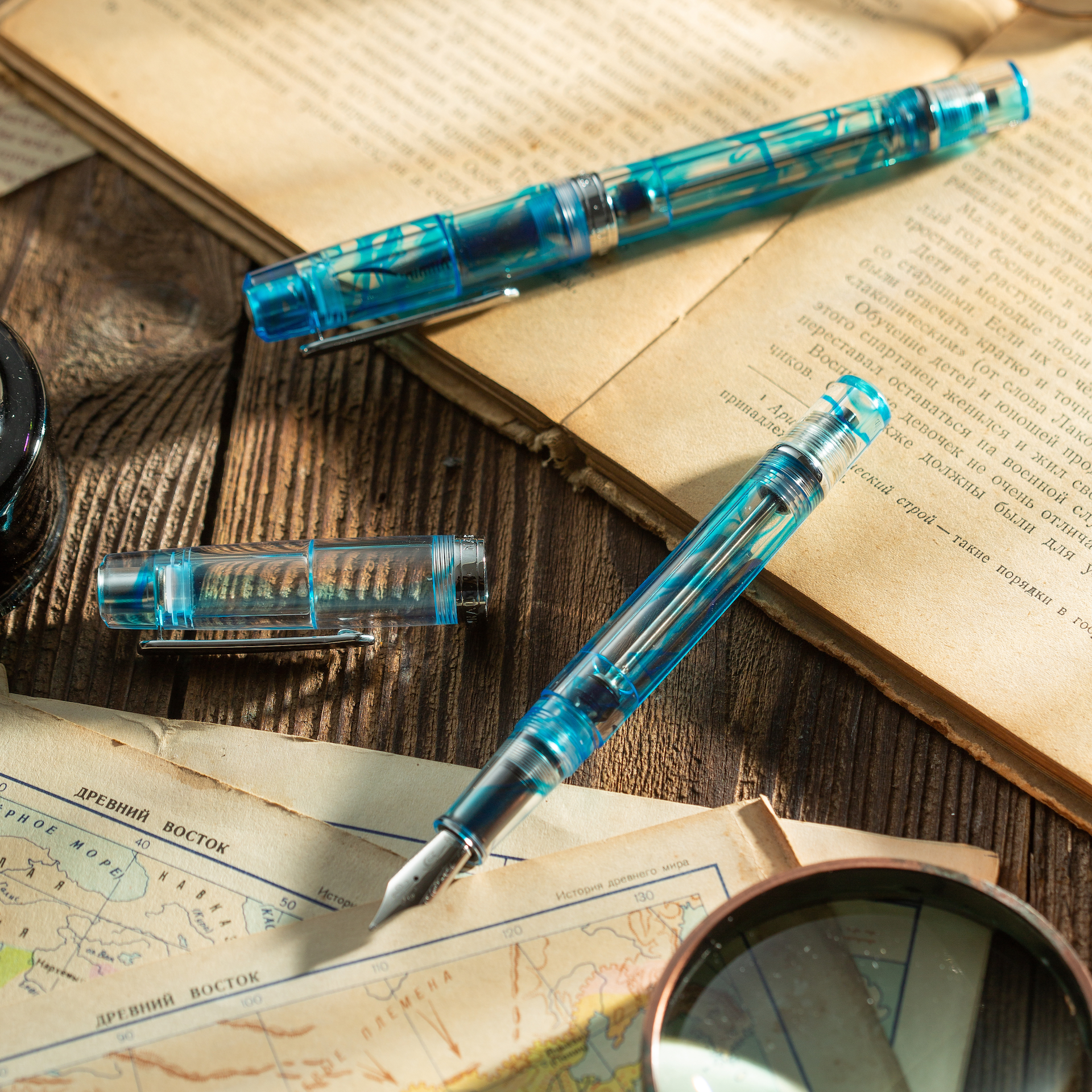 Nahvalur Original Plus Azureus Blue Fountain Pen Fine