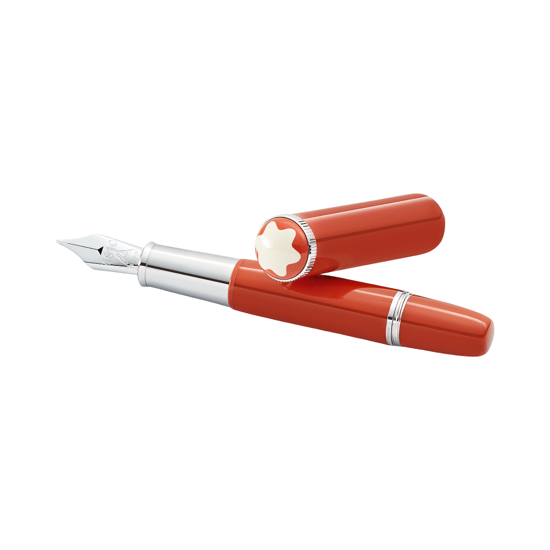 MONTBLANC HERITAGE ROUGE ET NOIR BABY SPECIAL EDITION CORAL-COLOURED FOUNTAIN PEN