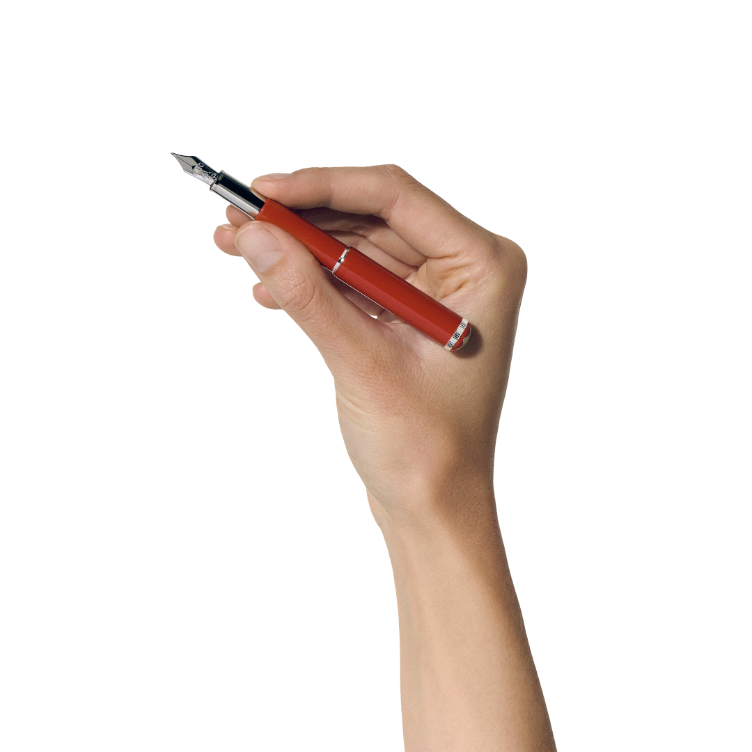 MONTBLANC HERITAGE ROUGE ET NOIR BABY SPECIAL EDITION CORAL-COLOURED FOUNTAIN PEN