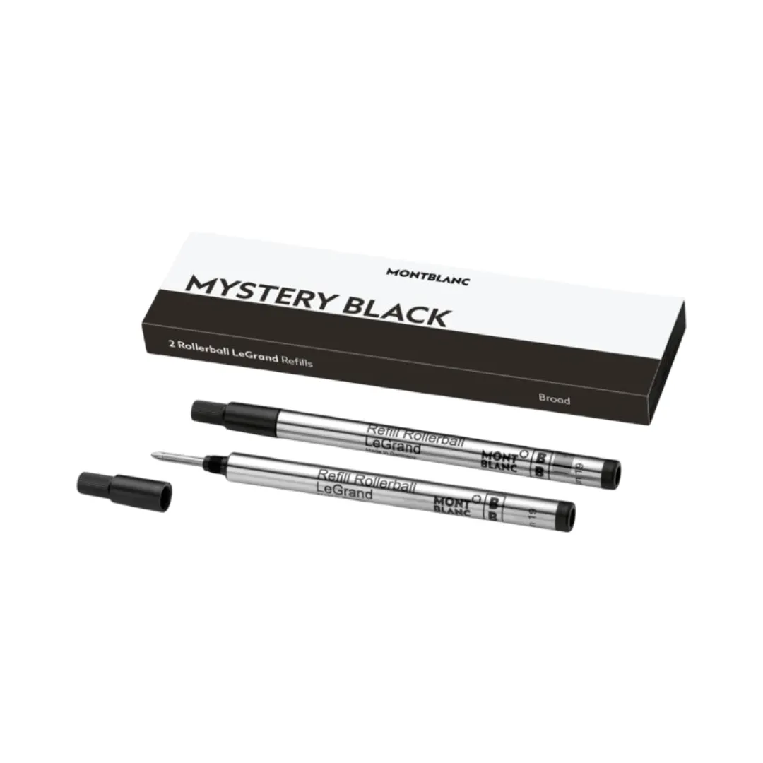 2 ROLLERBALL LEGRAND REFILLS BROAD MYSTERY BLACK