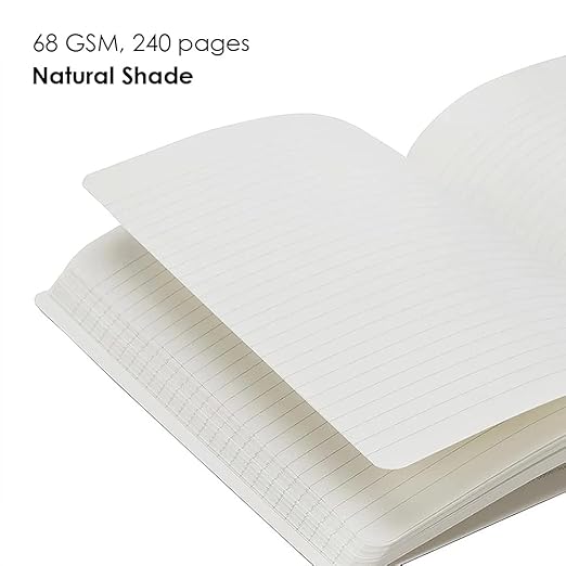 myPAPERCLIP Executive Series Notebook, 240 Pages A5 (148 x 210 mm, 5.83 X 8.27 in.) ESP240A5-R Black