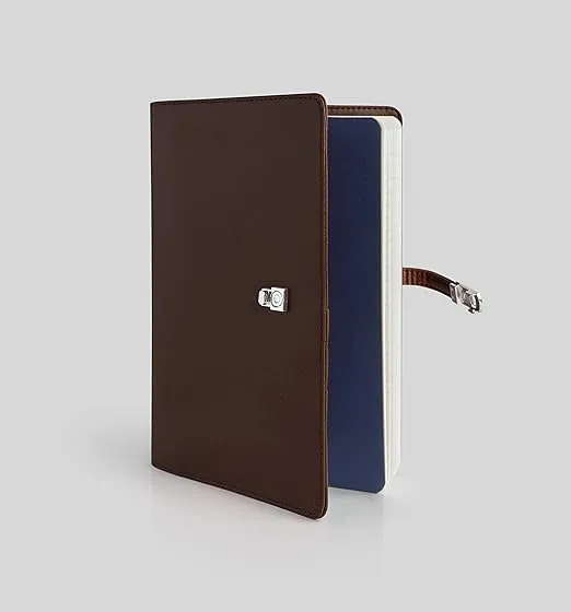 myPAPERCLIP Personal Organiser, Classic Edition, Fits Any A5 Size Notebook, Magnetic Lock (Classic - L1 Brown)
