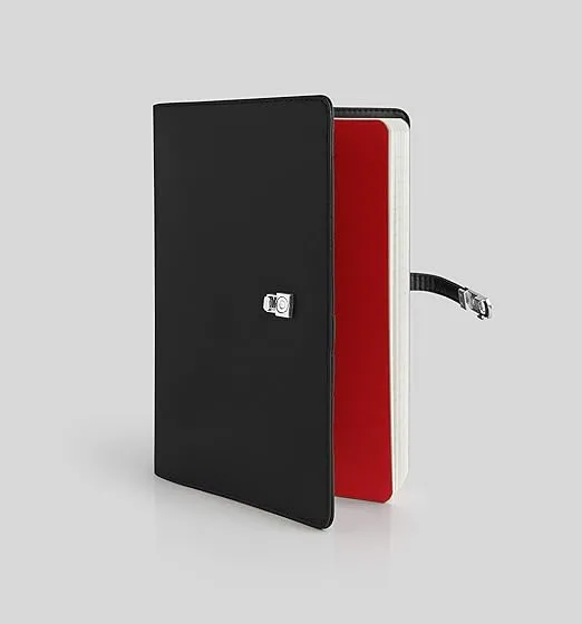 myPAPERCLIP Personal Organiser, Classic Edition, Fits Any A5 Size Notebook, Magnetic Lock (Classic - L1 Black)