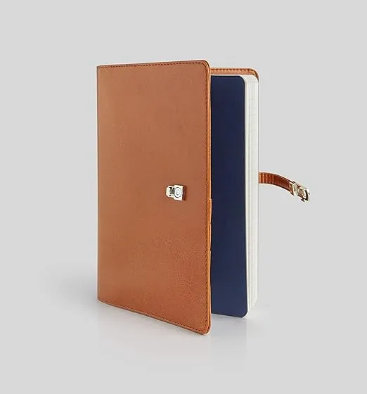 myPAPERCLIP Personal Organiser, Classic Edition, Fits Any A5 Size Notebook, Magnetic Lock (Classic - L1 Tan)