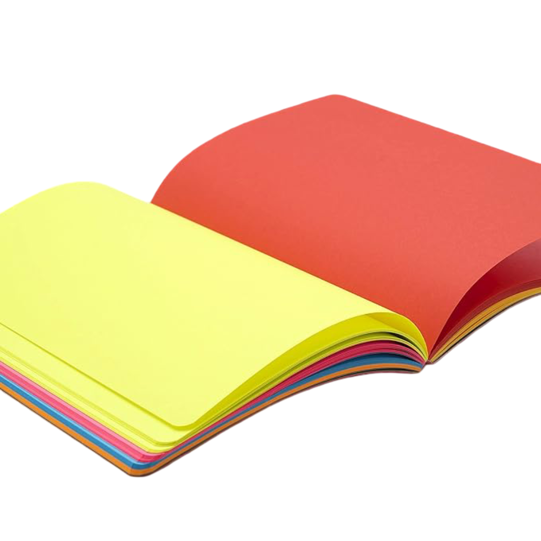 myPAPERCLIP Play Series Notebook | Center Thread Sewn | Back Squared & Rounded Corners | Notebook For Gifting | Office & Stationery Notebook | A5, Plain, 192 Pages, 285 Gsm, Yellow, Pack Of 1