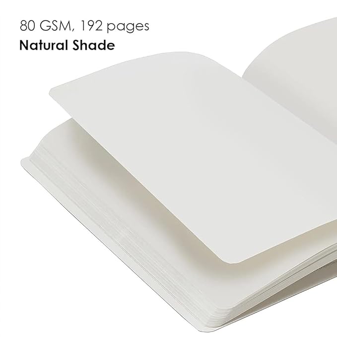 myPAPERCLIP Binary Series Notebook, Section Thread Bound, Hand Drawn Hard Cover, A5 (148 x 210 mm, 5.83 x 8.27 in.), Plain, BSH192A5-P Red