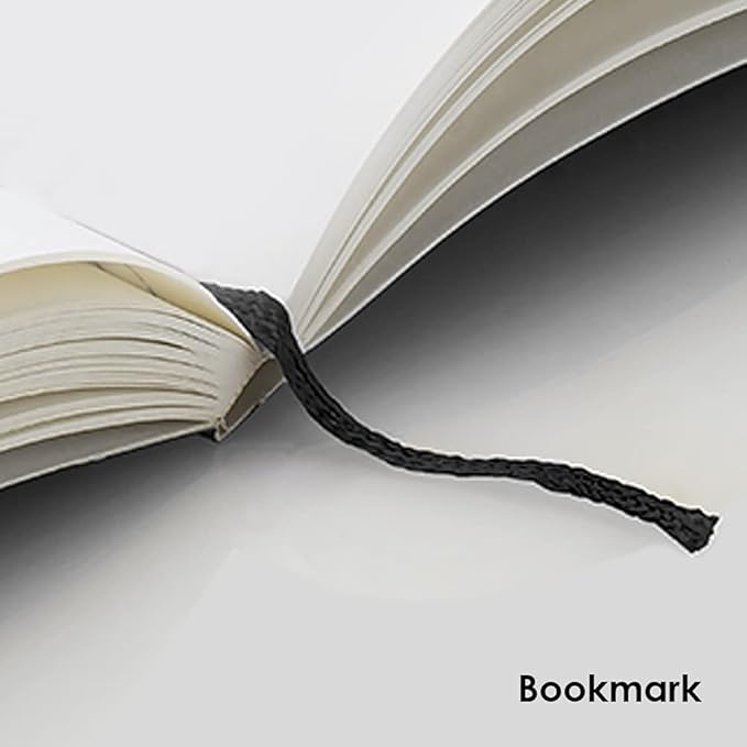myPAPERCLIP Binary Series Notebook, Section Thread Bound, Hand Drawn Hard Cover, A5 (148 x 210 mm, 5.83 x 8.27 in.), Plain, BSH192A5-P Red