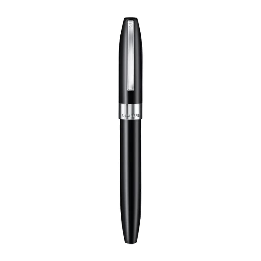 Sheaffer Legacy 9064 Glossy Black Inlaid Nib Fountain Pen (Medium) With Chrome-Plated Trims