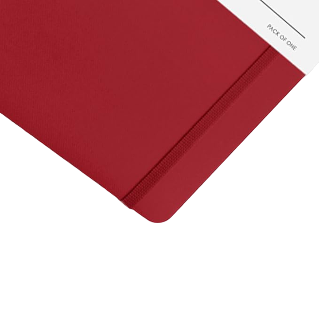 myPAPERCLIP Executive Series Notebook, Medium (5 x 8.25 in.), Checked, Red (ESP192M-C Red)