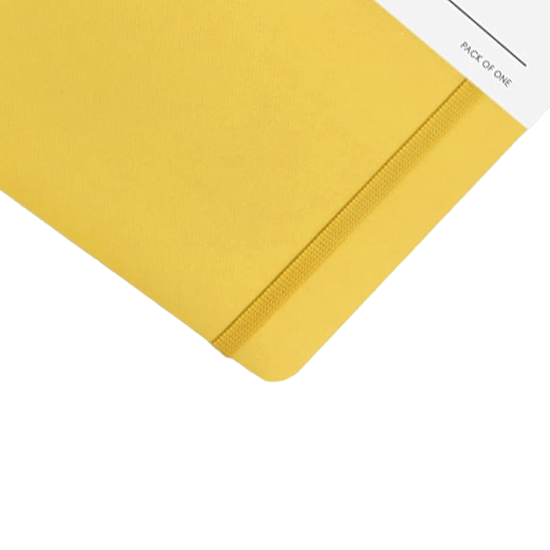 MyPaperClip Executive Series Checked Line Notebook 192 Pages 127 x 210 mm ESP192M-C Yellow