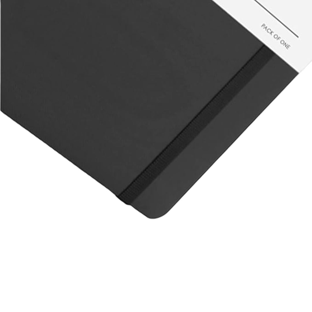 myPAPERCLIP Executive Series Notebook, 192 Pages, Small (90 x 140 mm, 3.5 X 5.5 in.) Ruled, ESP192S-R Black
