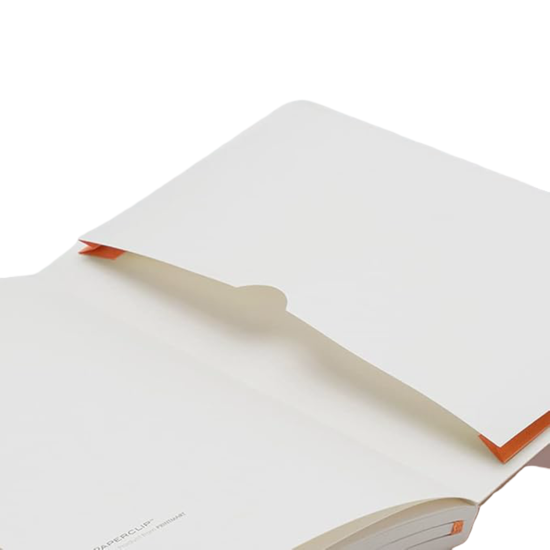 myPAPERCLIP Executive Series Notebook, Large (165 x 241 mm, 6.5 x 9.5 in.) Ruled, ESX192L-R Orange