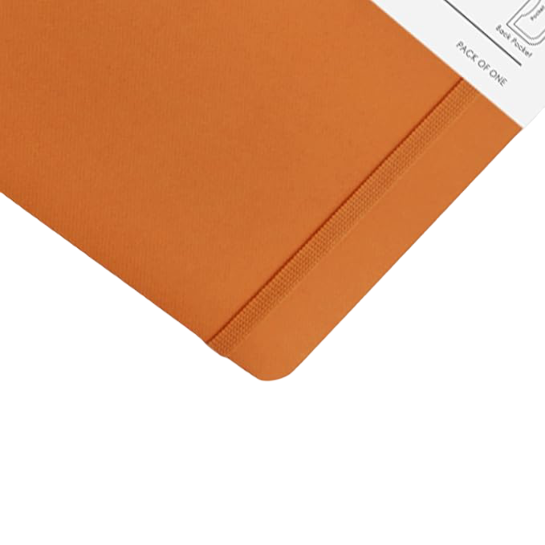myPAPERCLIP Executive Series Notebook, Large (165 x 241 mm, 6.5 x 9.5 in.) Ruled, ESX192L-R Orange