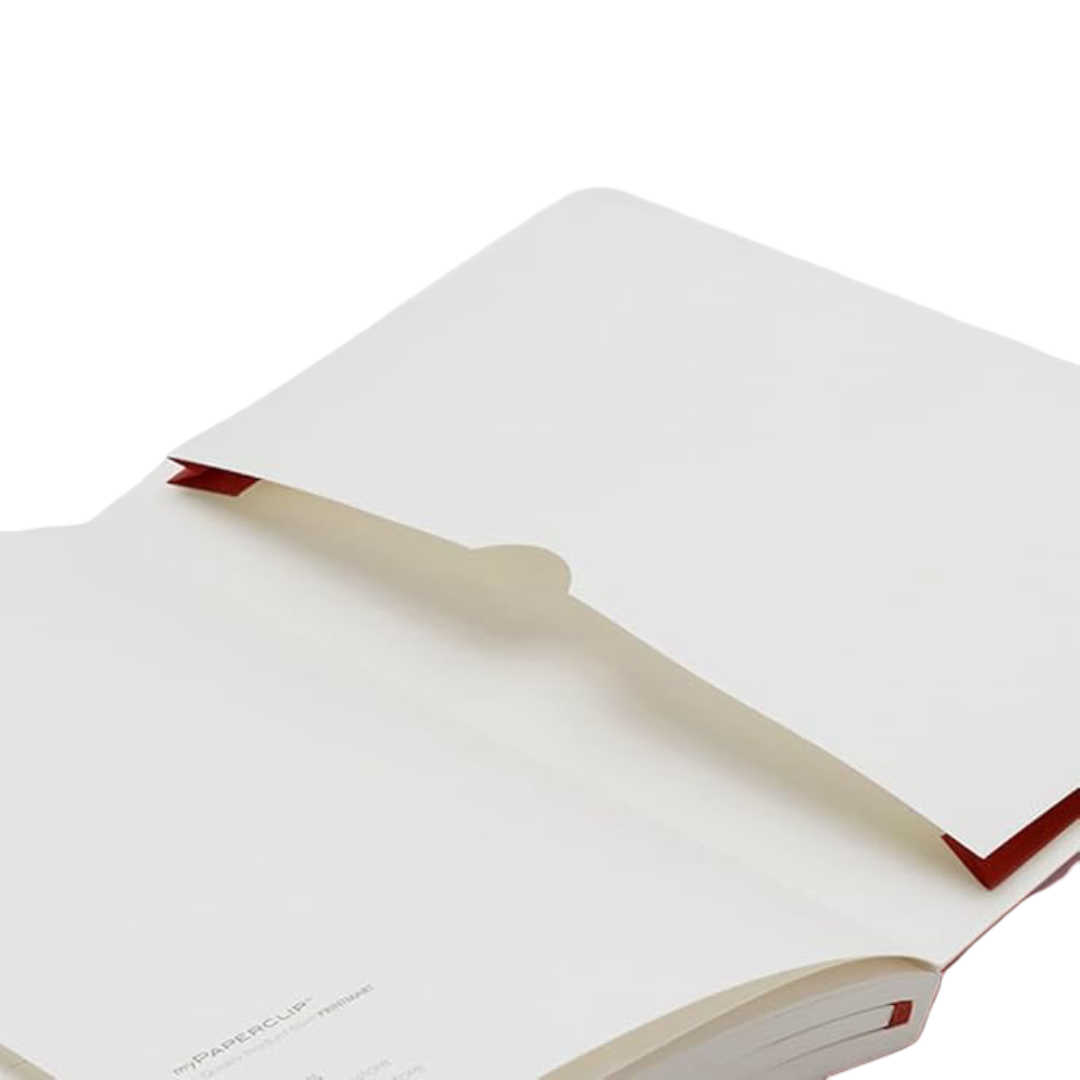 myPAPERCLIP Executive Series Notebook, Large (165 x 241 mm, 6.5 x 9.5 in.) Ruled, ESX192L-R Red
