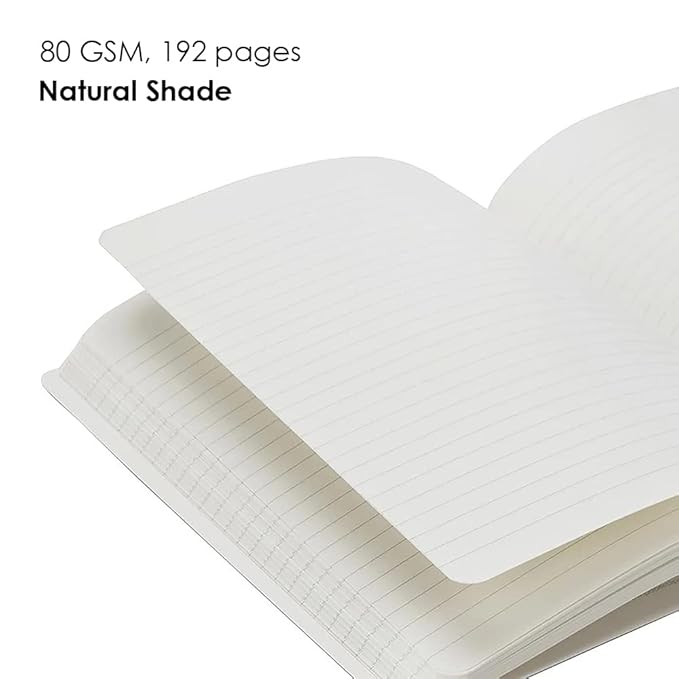 myPAPERCLIP Executive Series Notebook, Large (165 x 241 mm, 6.5 x 9.5 in.) Ruled, ESX192L-R Black