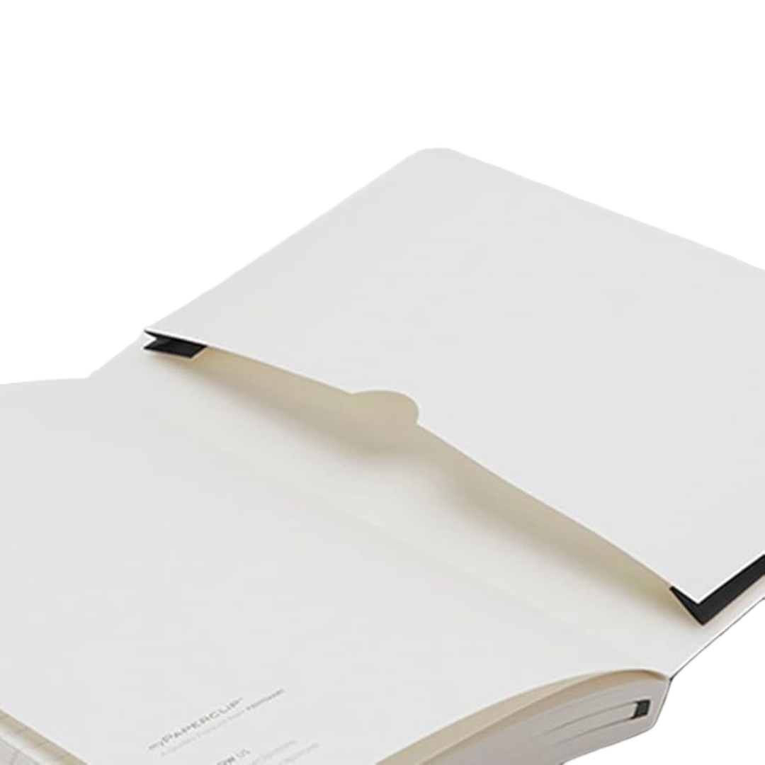 myPAPERCLIP Executive Series Notebook, Large (165 x 241 mm, 6.5 x 9.5 in.) Ruled, ESX192L-R Black