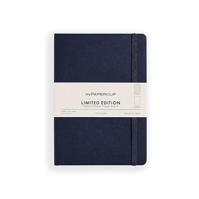 myPAPERCLIP Limited Edition 192 (176 Checked + 16 Perforated) Pages Notebook, A5 (148 x 210 mm, 5.83 x 8.27 in.) LEP192A5-C Imperial