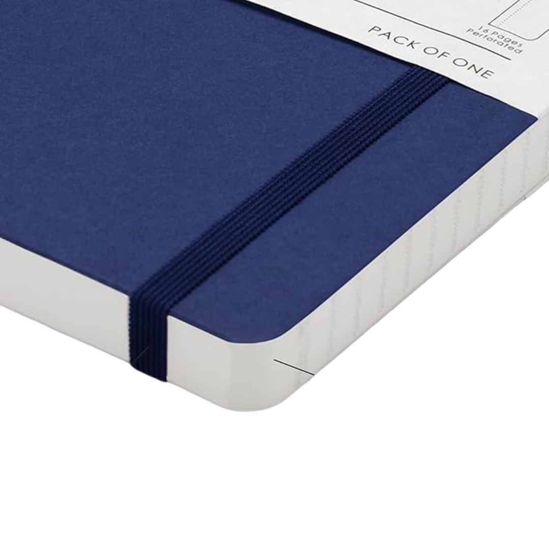 myPAPERCLIP Limited Edition Notebook, A5 (148 x 210 mm, 5 .83 x 8.27 in.) Checks LEP192A5-C - Blueberry