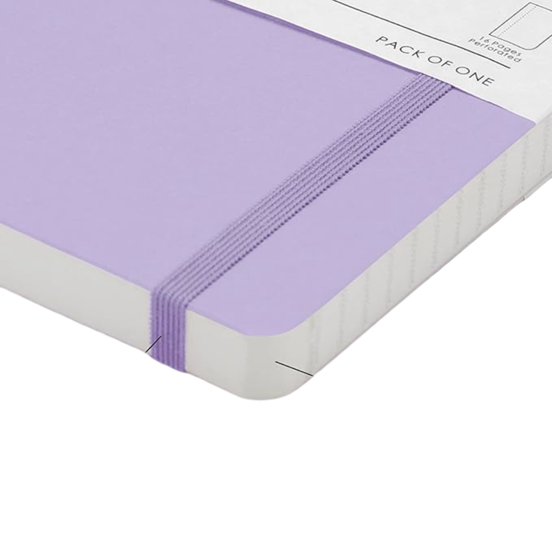 myPAPERCLIP Limited Edition Notebook, A5 (148 x 210 mm, 5 .83 x 8.27 in.) Checks LEP192A5-C - Lilac